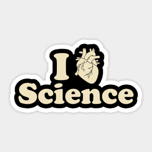 I Heart Science Sticker